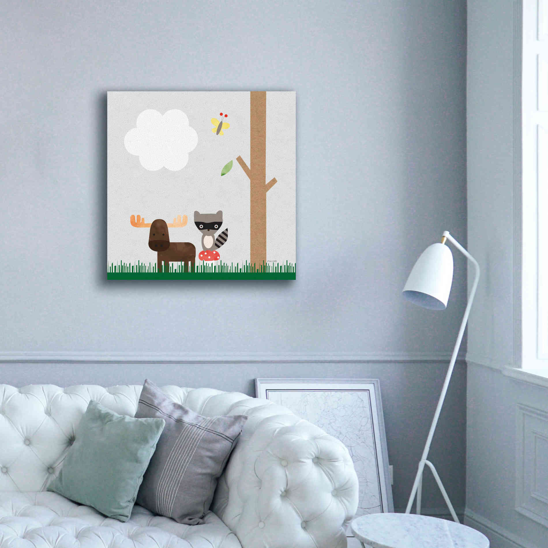 'Woodland Animals I' by Ann Kelle Designs, Canvas Wall Art,37 x 37
