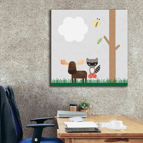 Image of 'Woodland Animals I' by Ann Kelle Designs, Canvas Wall Art,37 x 37