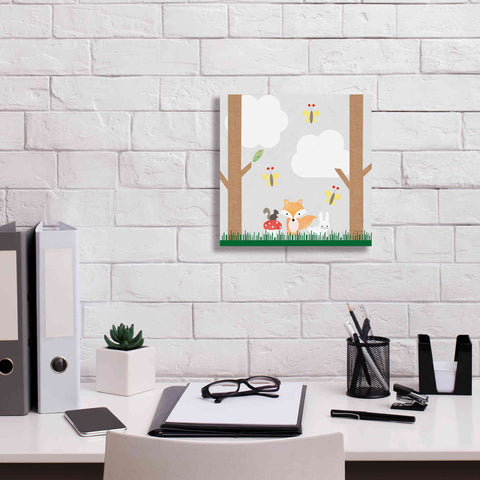 Image of 'Woodland Animals II' by Ann Kelle Designs, Canvas Wall Art,12 x 12