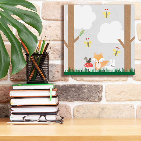 Image of 'Woodland Animals II' by Ann Kelle Designs, Canvas Wall Art,12 x 12