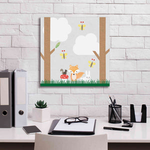 'Woodland Animals II' by Ann Kelle Designs, Canvas Wall Art,18 x 18