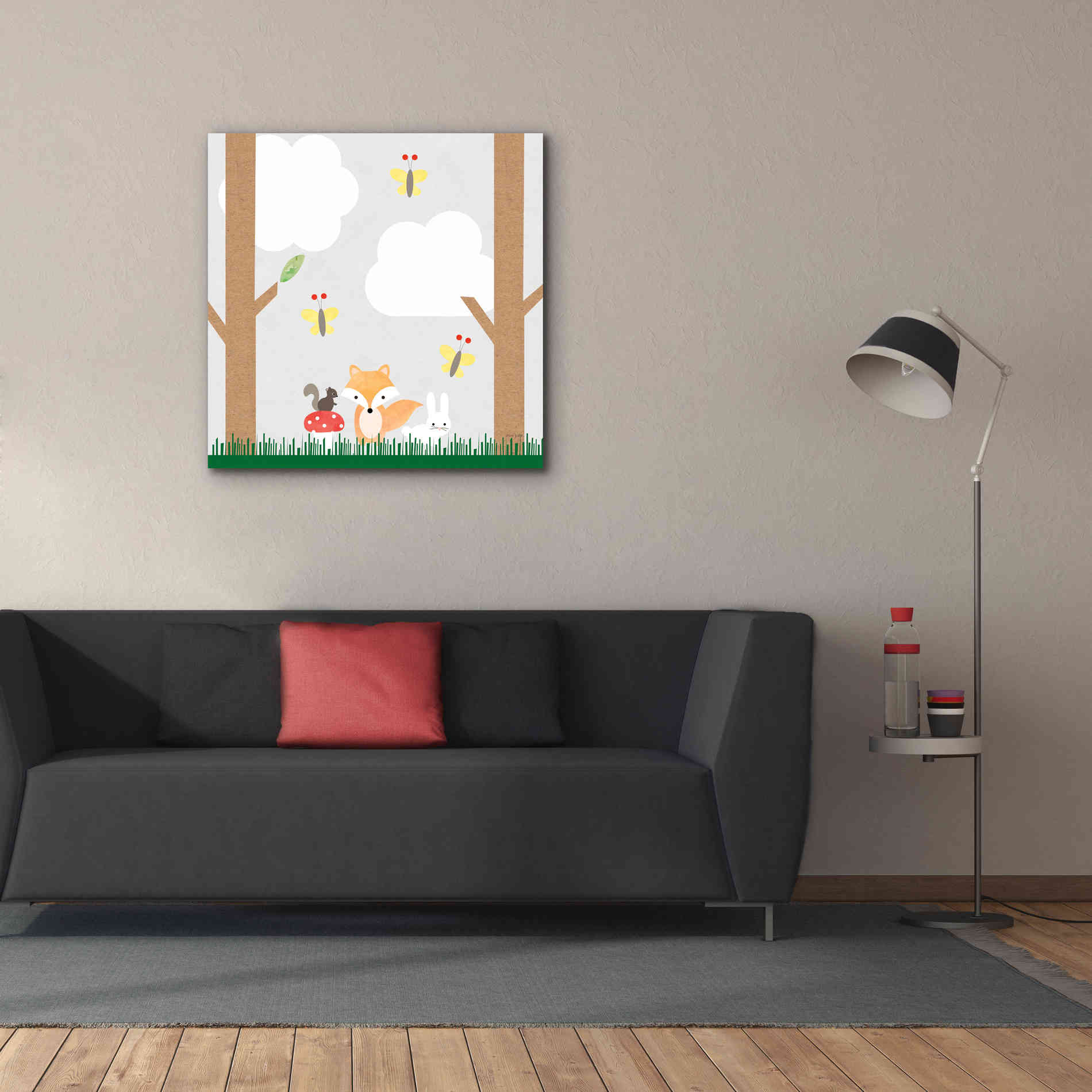 'Woodland Animals II' by Ann Kelle Designs, Canvas Wall Art,37 x 37