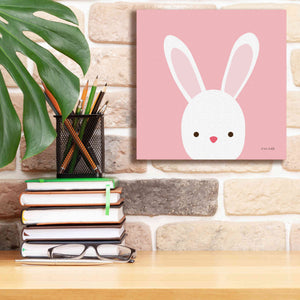 'Cuddly Bunny' by Ann Kelle Designs, Canvas Wall Art,12 x 12