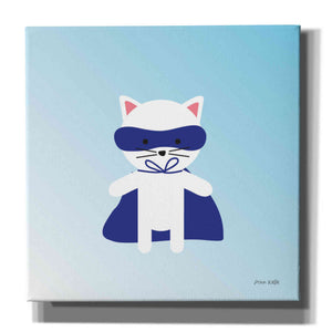 'Cat Super Hero' by Ann Kelle Designs, Canvas Wall Art,12x12x1.1x0,18x18x1.1x0,26x26x1.74x0,37x37x1.74x0