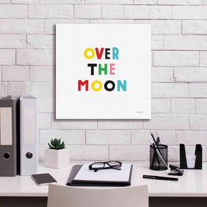 'Over the Moon' by Ann Kelle Designs, Canvas Wall Art,18 x 18