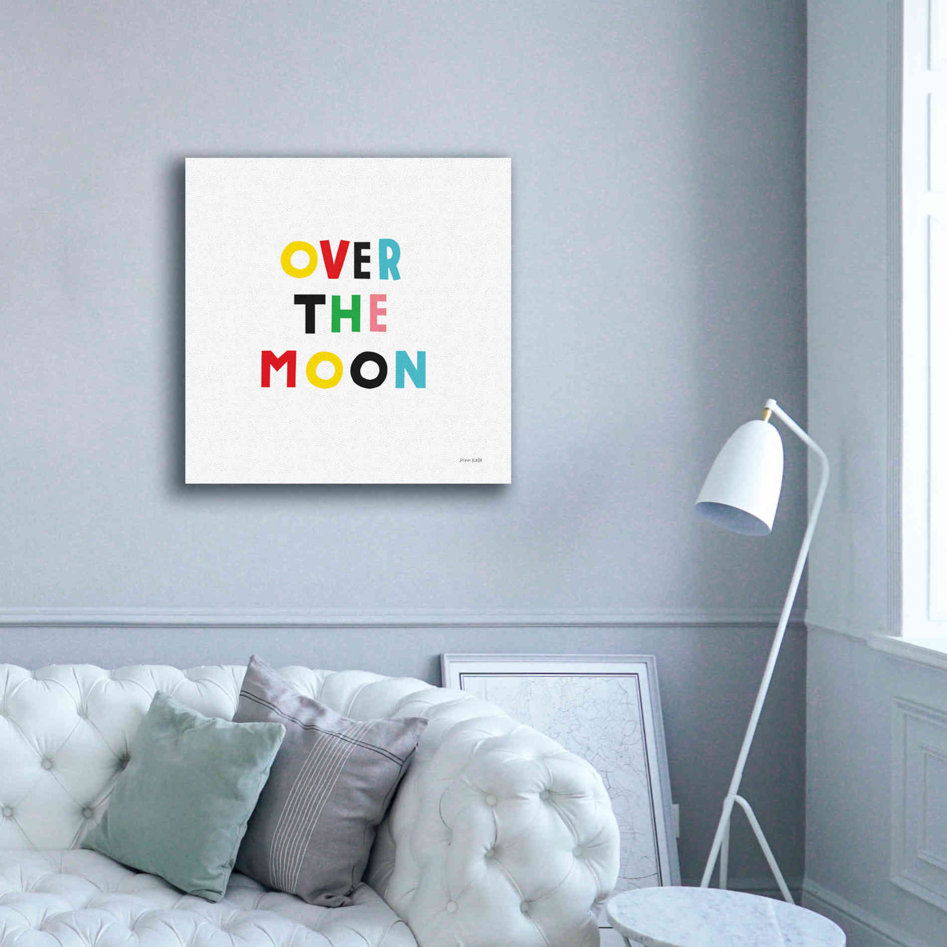 'Over the Moon' by Ann Kelle Designs, Canvas Wall Art,37 x 37
