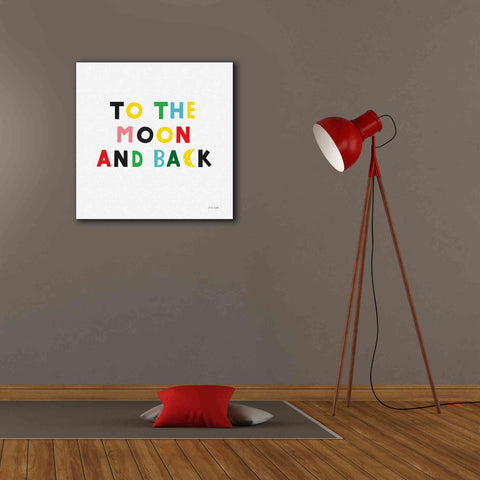 Image of 'To the Moon and Back' by Ann Kelle Designs, Canvas Wall Art,26 x 26