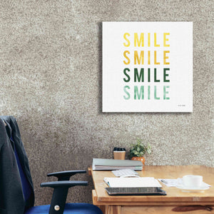 'Smile Smile' by Ann Kelle Designs, Canvas Wall Art,26 x 26