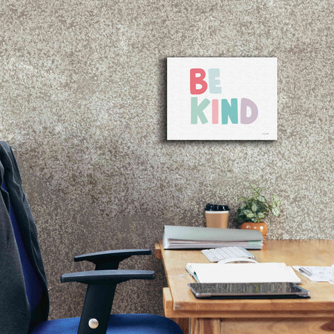 Image of 'Be Kind' by Ann Kelle Designs, Canvas Wall Art,16 x 12