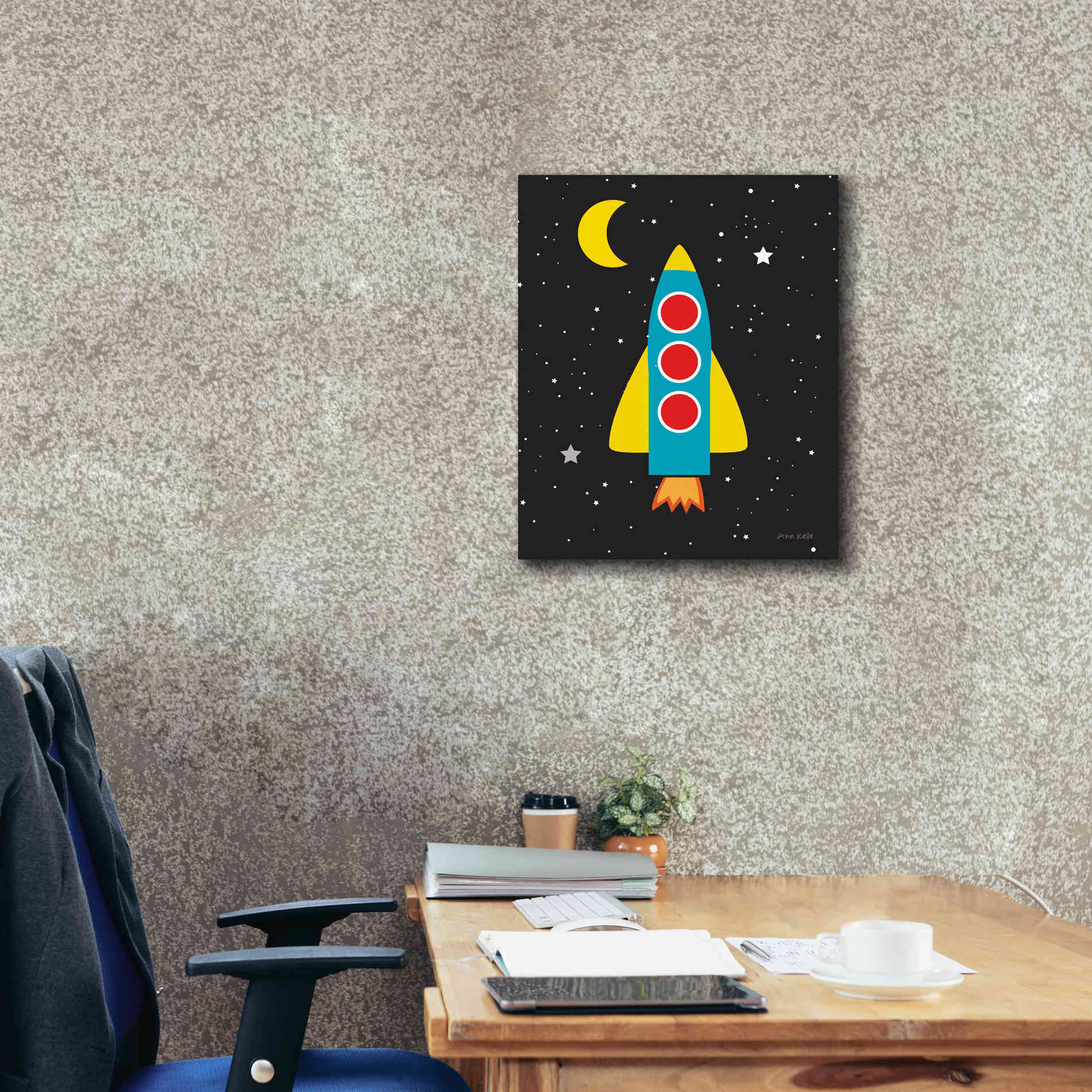 'Blast Off' by Ann Kelle Designs, Canvas Wall Art,20 x 24