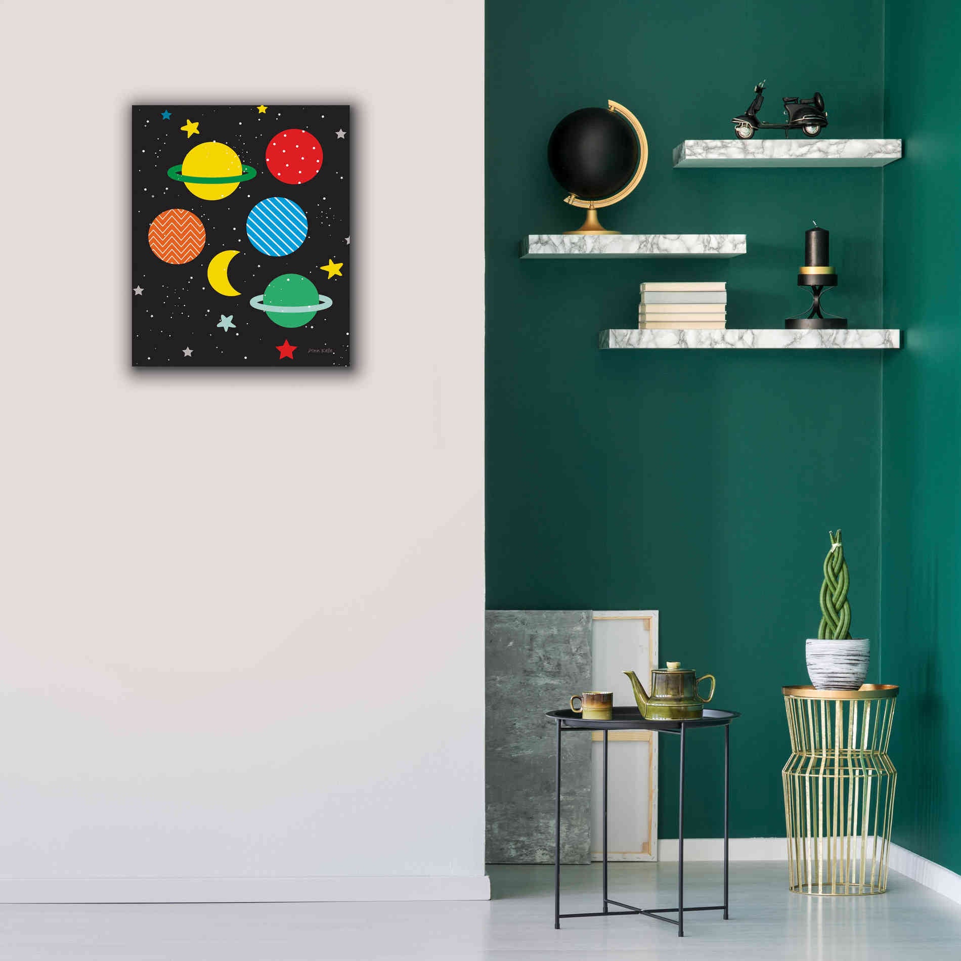 'Outer Space' by Ann Kelle Designs, Canvas Wall Art,20 x 24