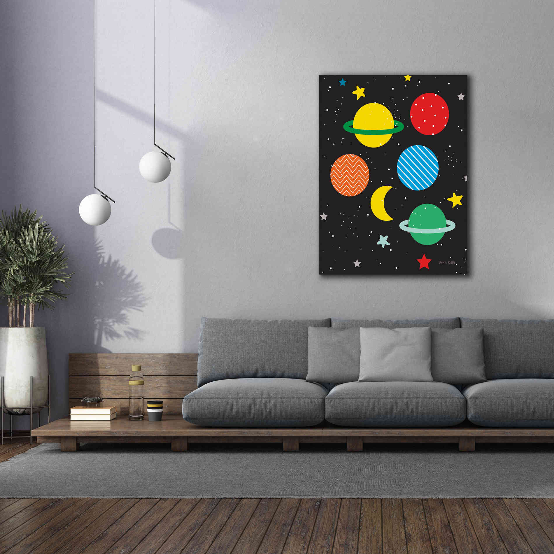 'Outer Space' by Ann Kelle Designs, Canvas Wall Art,40 x 54