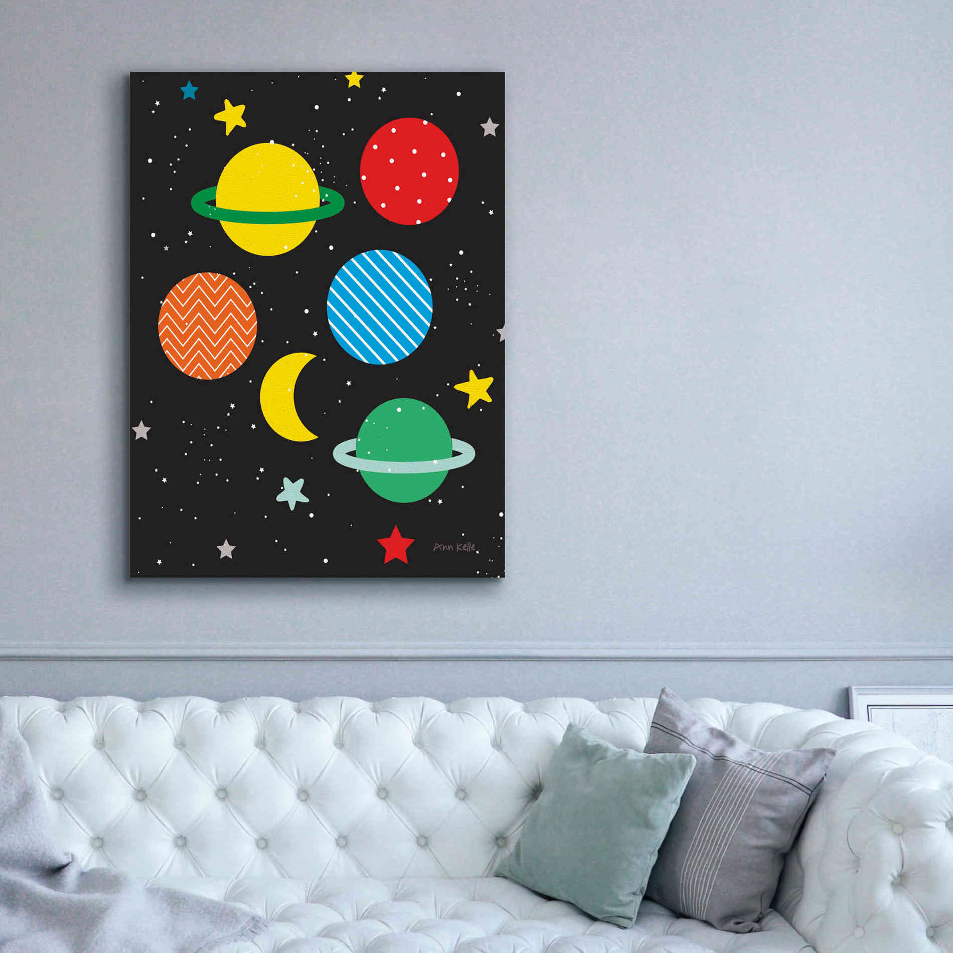 'Outer Space' by Ann Kelle Designs, Canvas Wall Art,40 x 54