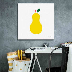'Yellow Pear' by Ann Kelle Designs, Canvas Wall Art,26 x 26