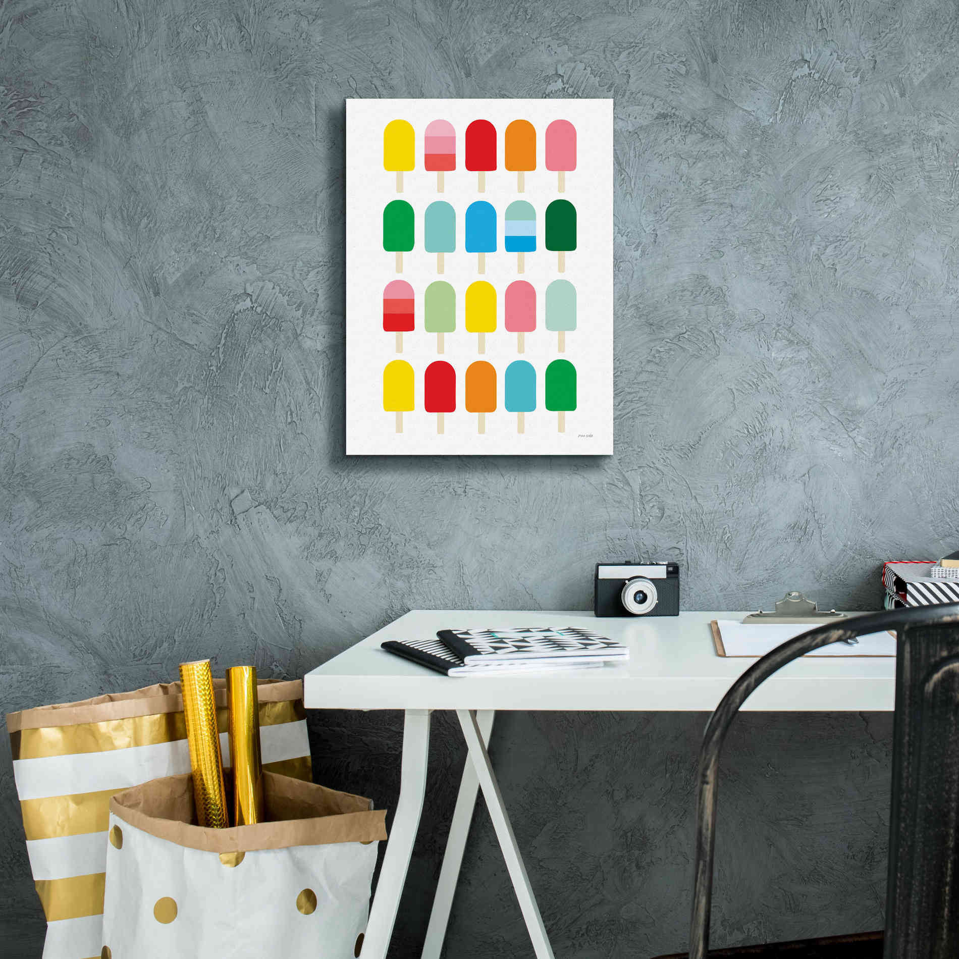 'Popcycle Fun' by Ann Kelle Designs, Canvas Wall Art,12 x 16