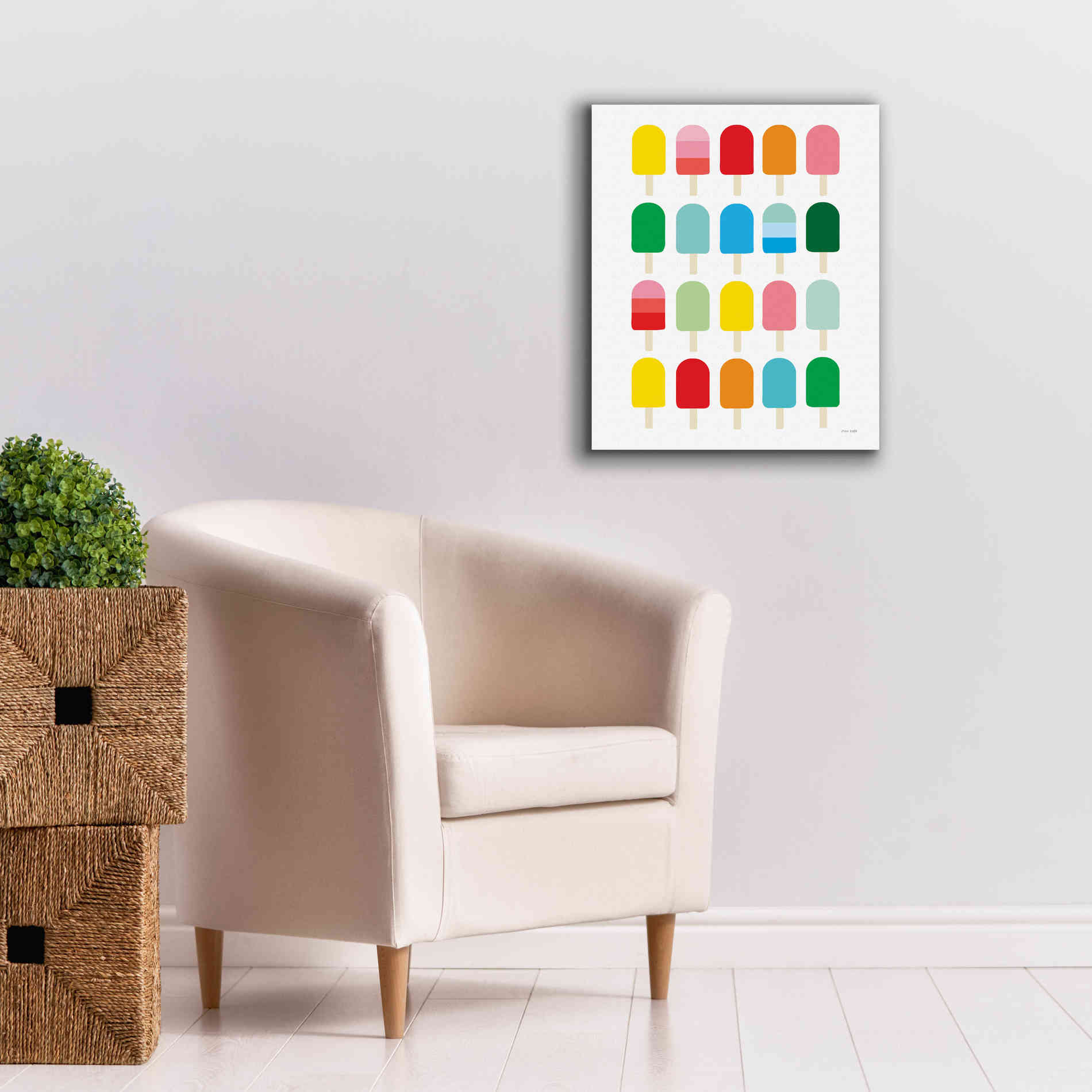 'Popcycle Fun' by Ann Kelle Designs, Canvas Wall Art,20 x 24