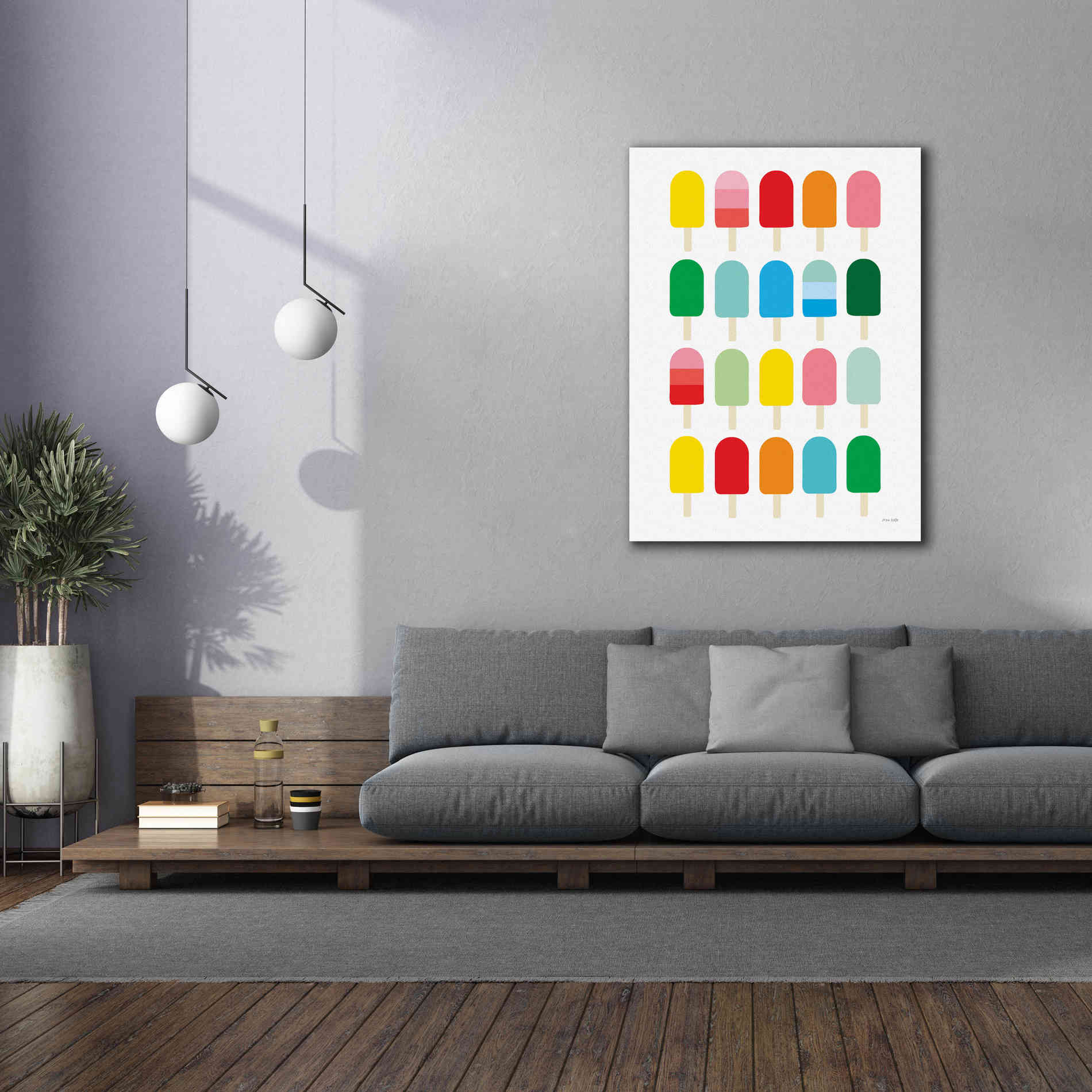 'Popcycle Fun' by Ann Kelle Designs, Canvas Wall Art,40 x 54