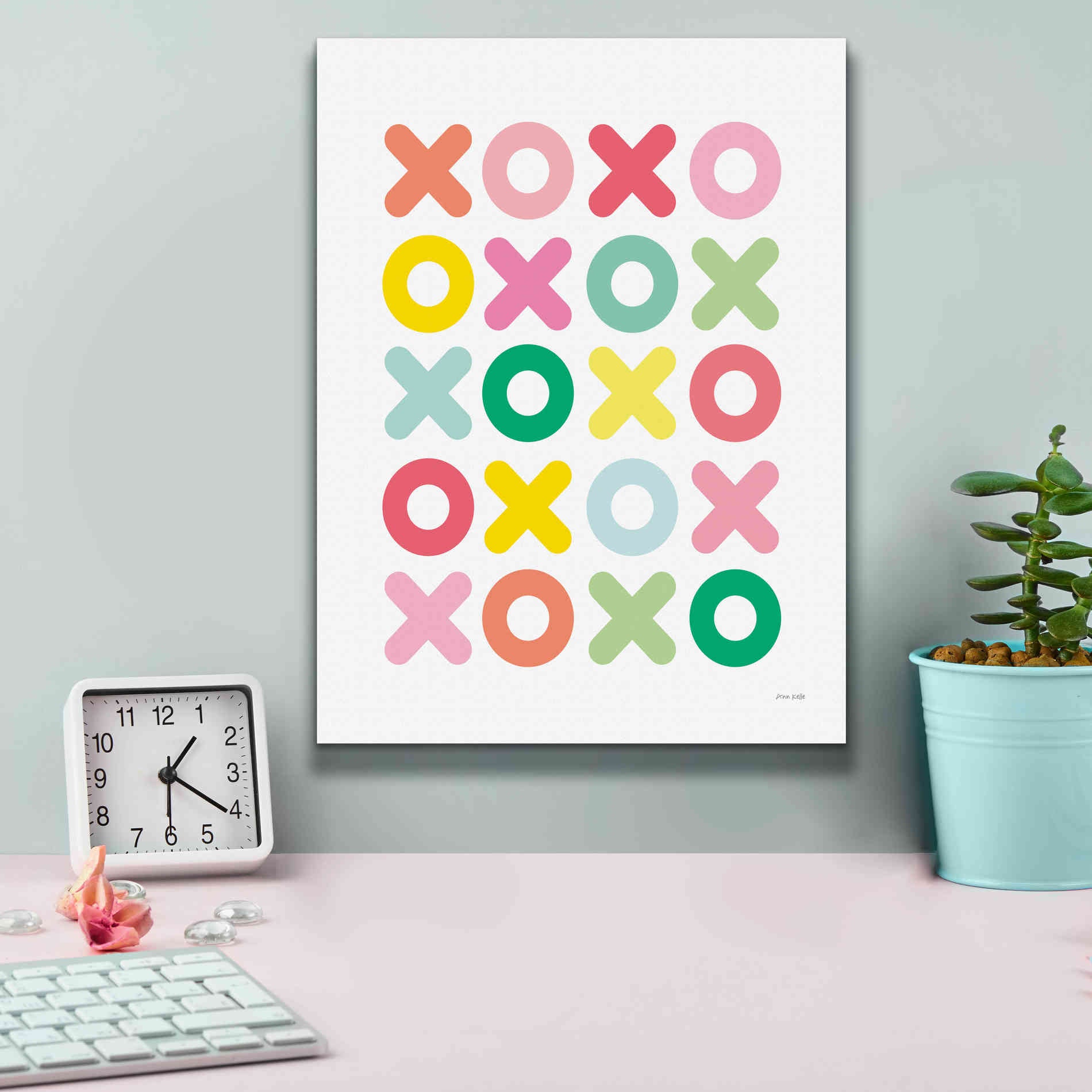 'Love You Lots' by Ann Kelle Designs, Canvas Wall Art,12 x 16