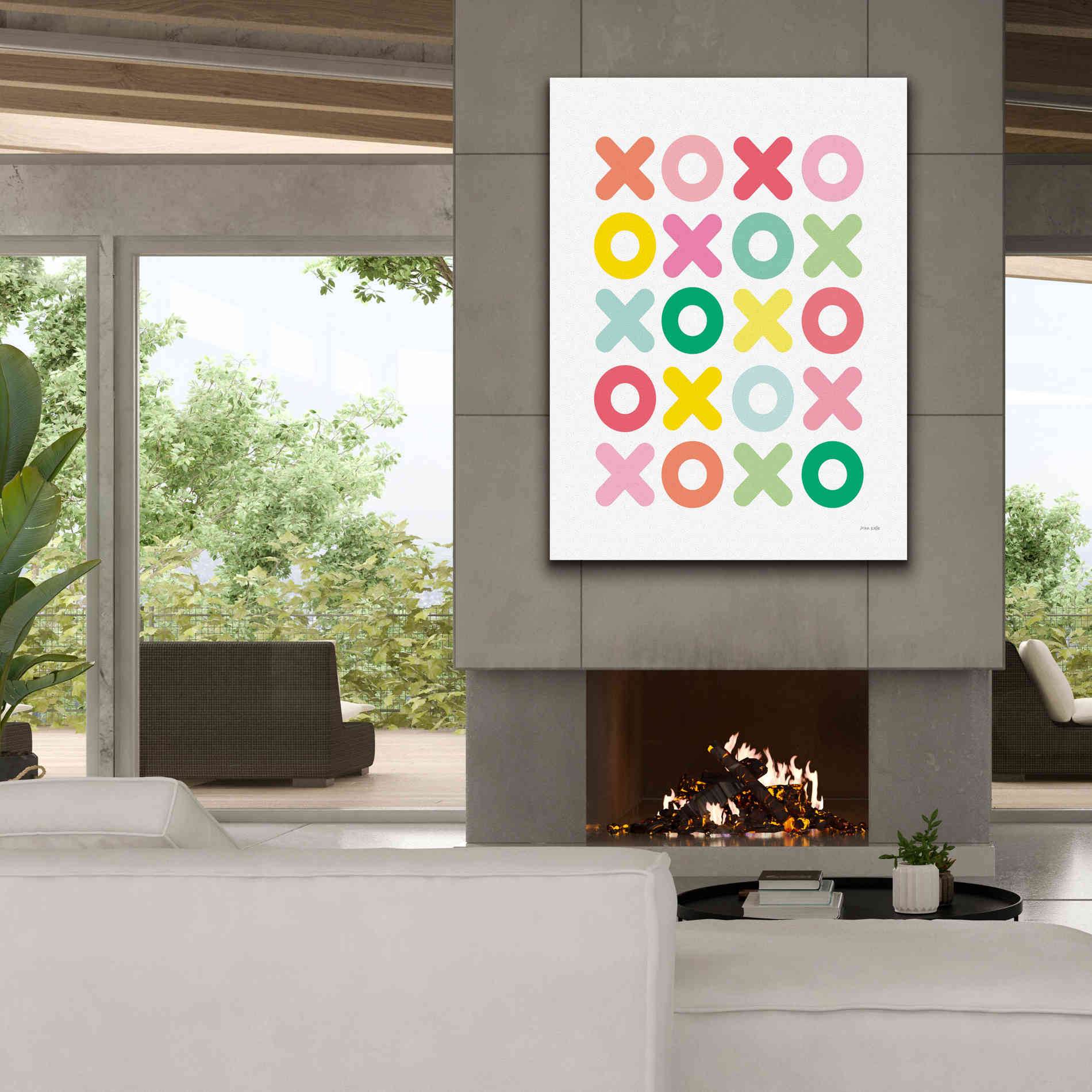 'Love You Lots' by Ann Kelle Designs, Canvas Wall Art,40 x 54