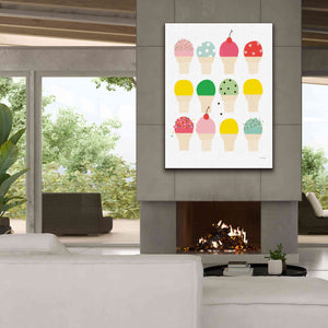 'Ice Cream Fun' by Ann Kelle Designs, Canvas Wall Art,40 x 54