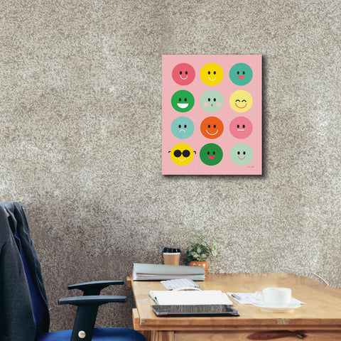 Image of 'Happy Circles' by Ann Kelle Designs, Canvas Wall Art,20 x 24