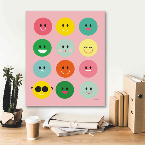 Image of 'Happy Circles' by Ann Kelle Designs, Canvas Wall Art,20 x 24
