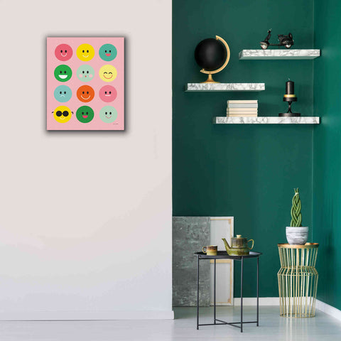 Image of 'Happy Circles' by Ann Kelle Designs, Canvas Wall Art,20 x 24