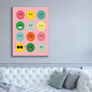 'Happy Circles' by Ann Kelle Designs, Canvas Wall Art,40 x 54