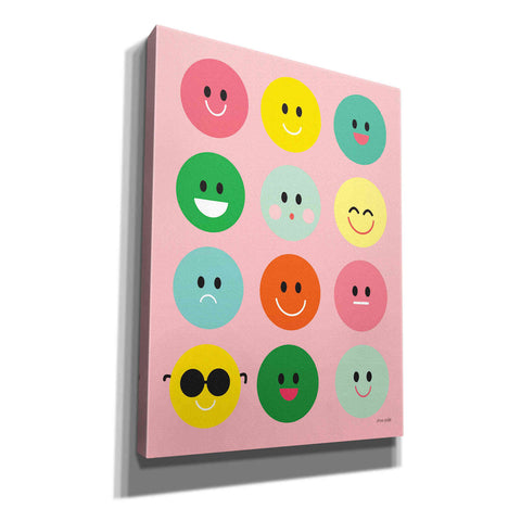 Image of 'Happy Circles' by Ann Kelle Designs, Canvas Wall Art,12x16x1.1x0,20x24x1.1x0,26x30x1.74x0,40x54x1.74x0