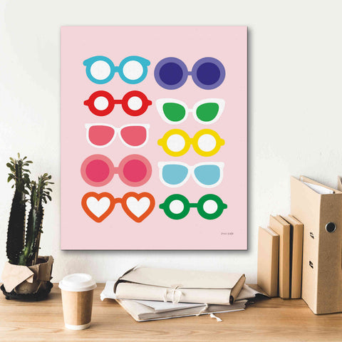 Image of 'Sunglasses for All' by Ann Kelle Designs, Canvas Wall Art,20 x 24