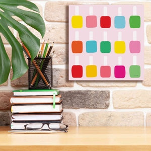 'Nail Polish Fun' by Ann Kelle Designs, Canvas Wall Art,12 x 12