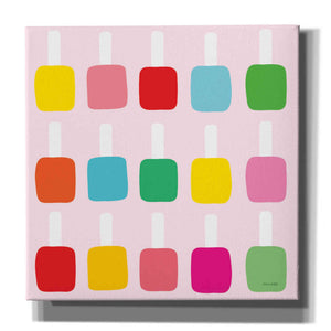 'Nail Polish Fun' by Ann Kelle Designs, Canvas Wall Art,12x12x1.1x0,18x18x1.1x0,26x26x1.74x0,37x37x1.74x0