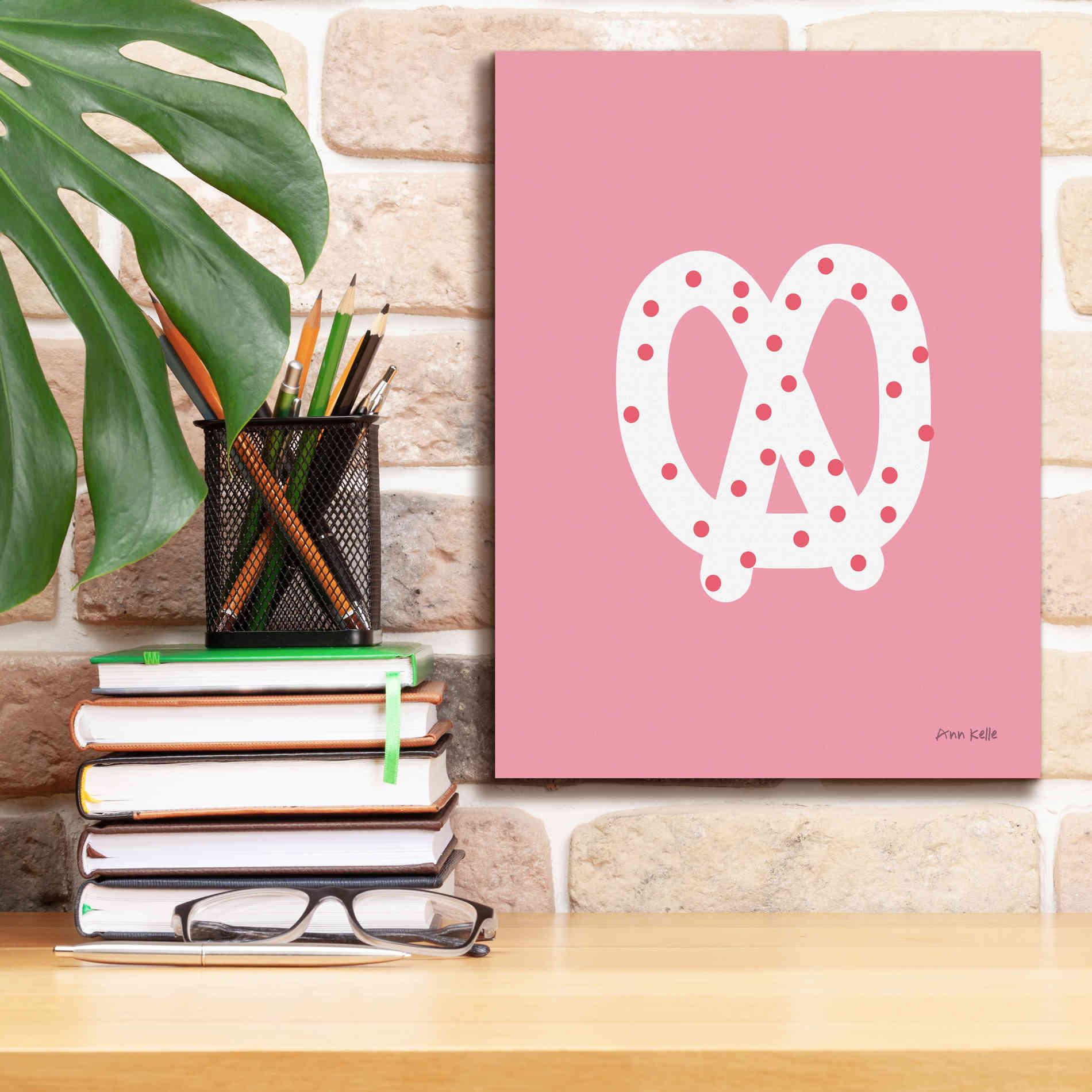 'Pretzel' by Ann Kelle Designs, Canvas Wall Art,12 x 16