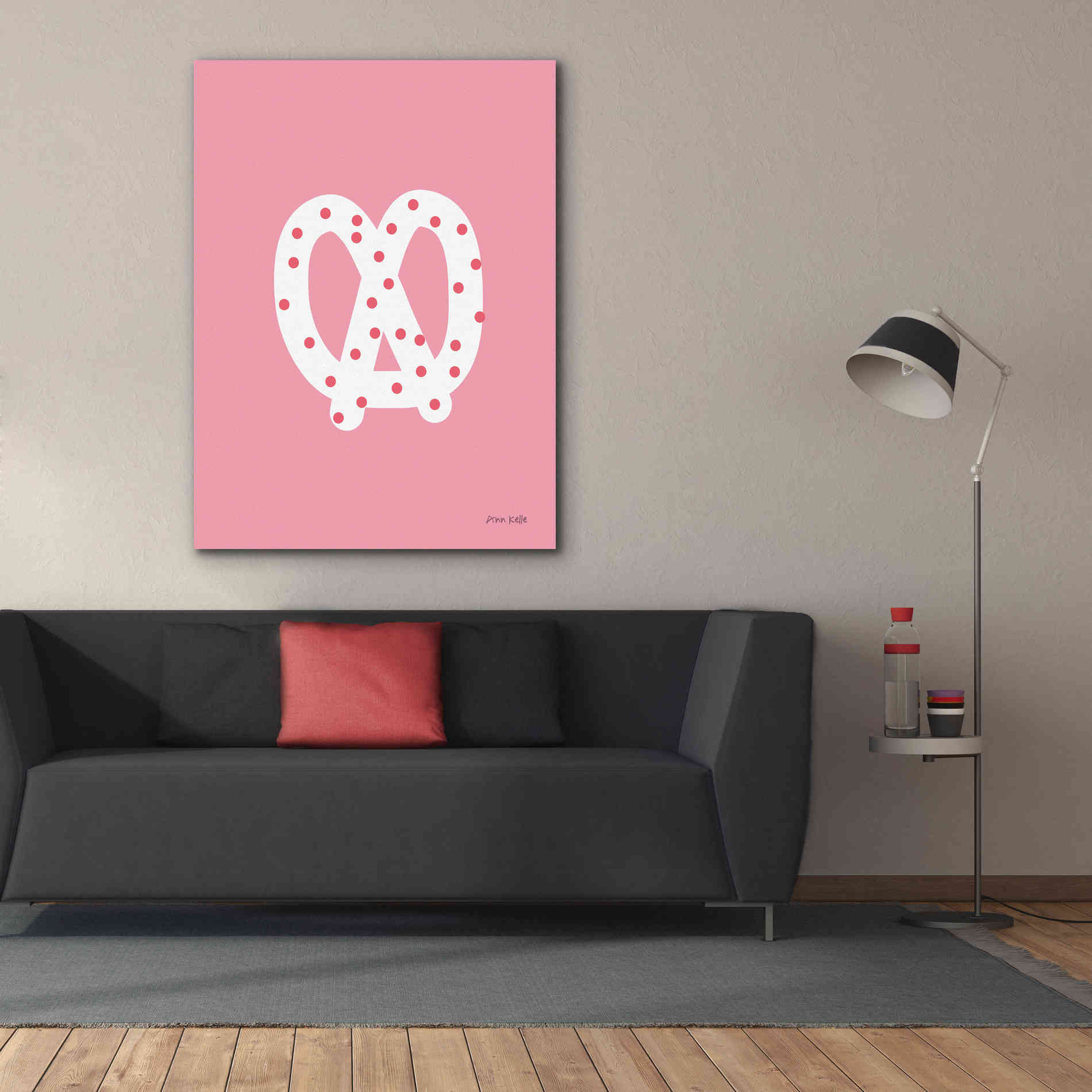 'Pretzel' by Ann Kelle Designs, Canvas Wall Art,40 x 54