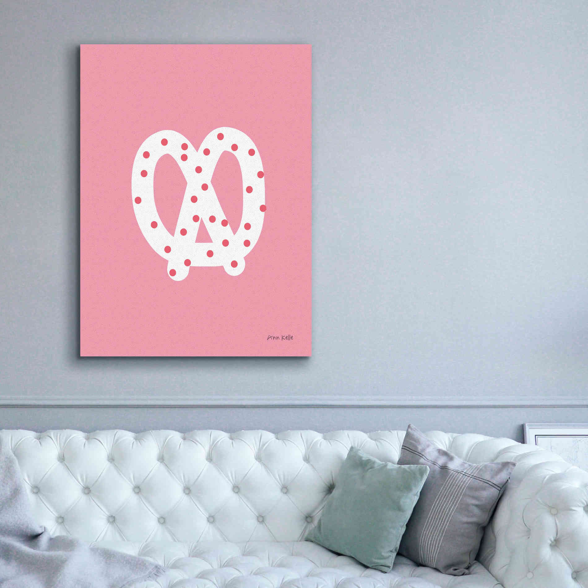 'Pretzel' by Ann Kelle Designs, Canvas Wall Art,40 x 54
