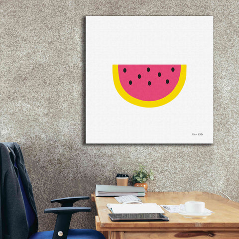 Image of 'Watermelon' by Ann Kelle Designs, Canvas Wall Art,37 x 37