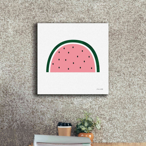 Image of 'Watermelon 2' by Ann Kelle Designs, Canvas Wall Art,18 x 18