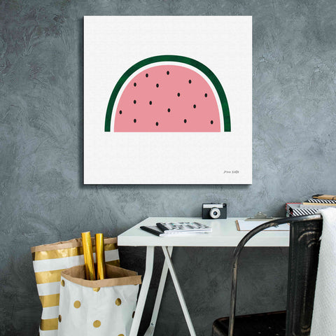 Image of 'Watermelon 2' by Ann Kelle Designs, Canvas Wall Art,26 x 26