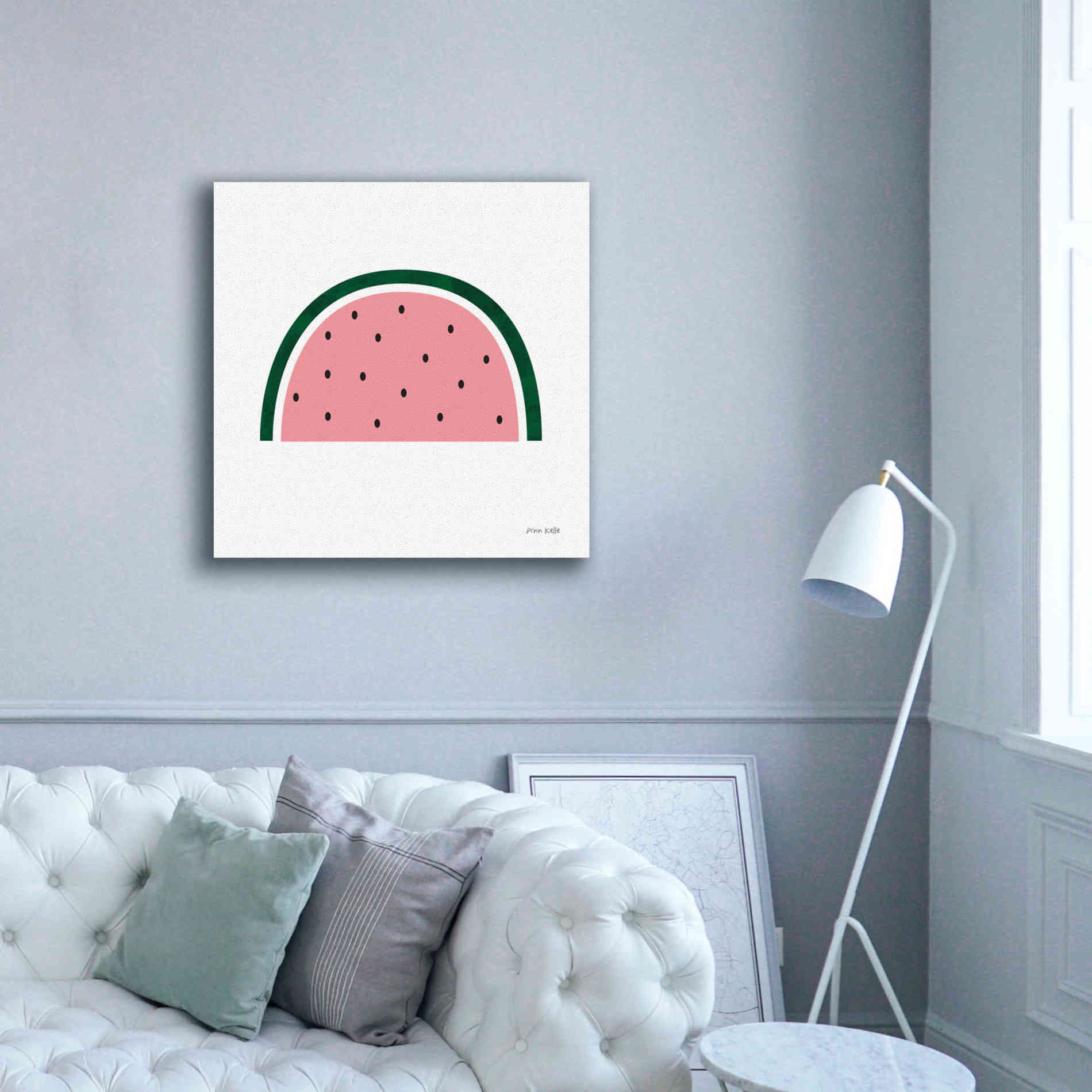 'Watermelon 2' by Ann Kelle Designs, Canvas Wall Art,37 x 37