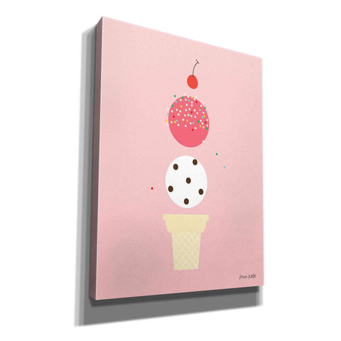 Image of 'Ice Cream and Cherry II' by Ann Kelle Designs, Canvas Wall Art,12x16x1.1x0,20x24x1.1x0,26x30x1.74x0,40x54x1.74x0