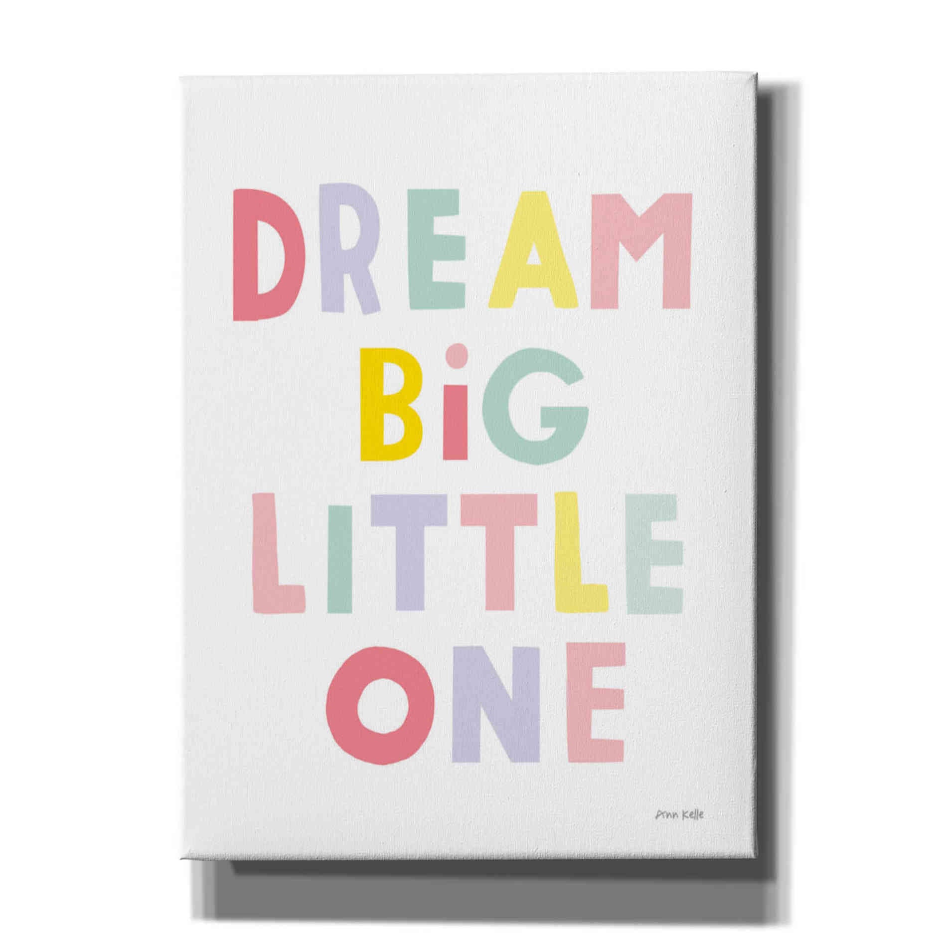 'Dream Big Little One' by Ann Kelle Designs, Canvas Wall Art,12x16x1.1x0,20x24x1.1x0,26x30x1.74x0,40x54x1.74x0