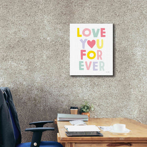 'Love You Forever' by Ann Kelle Designs, Canvas Wall Art,20 x 24