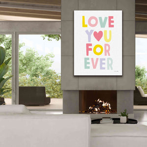 'Love You Forever' by Ann Kelle Designs, Canvas Wall Art,40 x 54