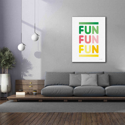 Image of 'Fun' by Ann Kelle Designs, Canvas Wall Art,40 x 54