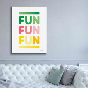 'Fun' by Ann Kelle Designs, Canvas Wall Art,40 x 54
