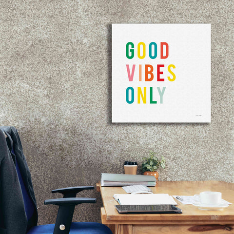 Image of 'Good Vibes Only' by Ann Kelle Designs, Canvas Wall Art,26 x 26