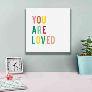 'You are Loved' by Ann Kelle Designs, Canvas Wall Art,12 x 12