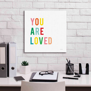 'You are Loved' by Ann Kelle Designs, Canvas Wall Art,18 x 18
