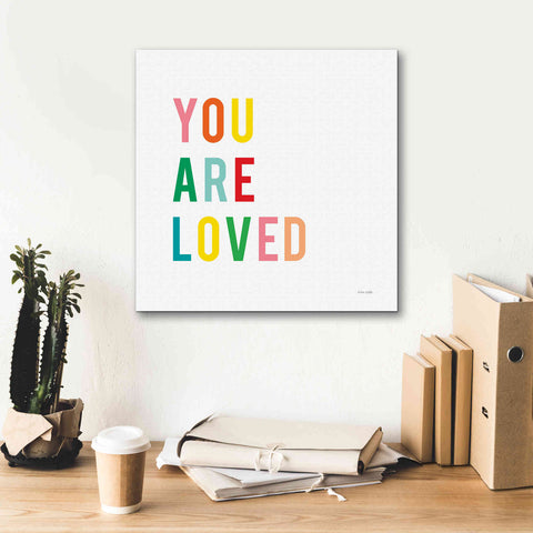 Image of 'You are Loved' by Ann Kelle Designs, Canvas Wall Art,18 x 18