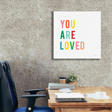 Image of 'You are Loved' by Ann Kelle Designs, Canvas Wall Art,26 x 26